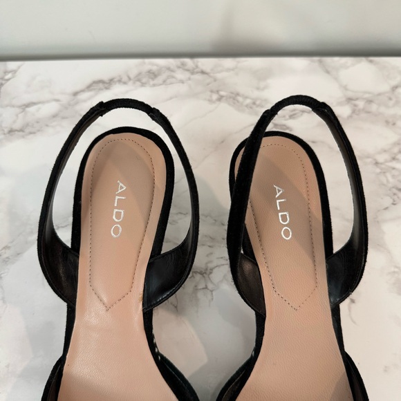 Aldo Creranna Suede Slingback Kitten Heels - Picture 6 of 11